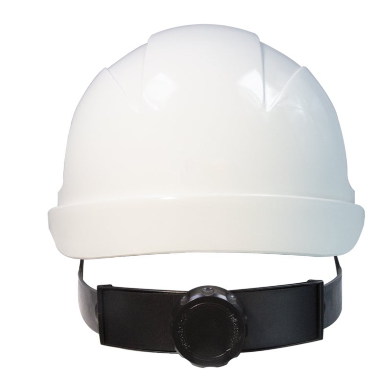 JORESTECH Safety Hard Hat White HDPE Cap Style Helmet with 4-Point Adjustable Ratchet Suspension for Work, Home, and General Headwear Protection ANSI Z89.1-14 Compliant HHAT-01 - Image 3